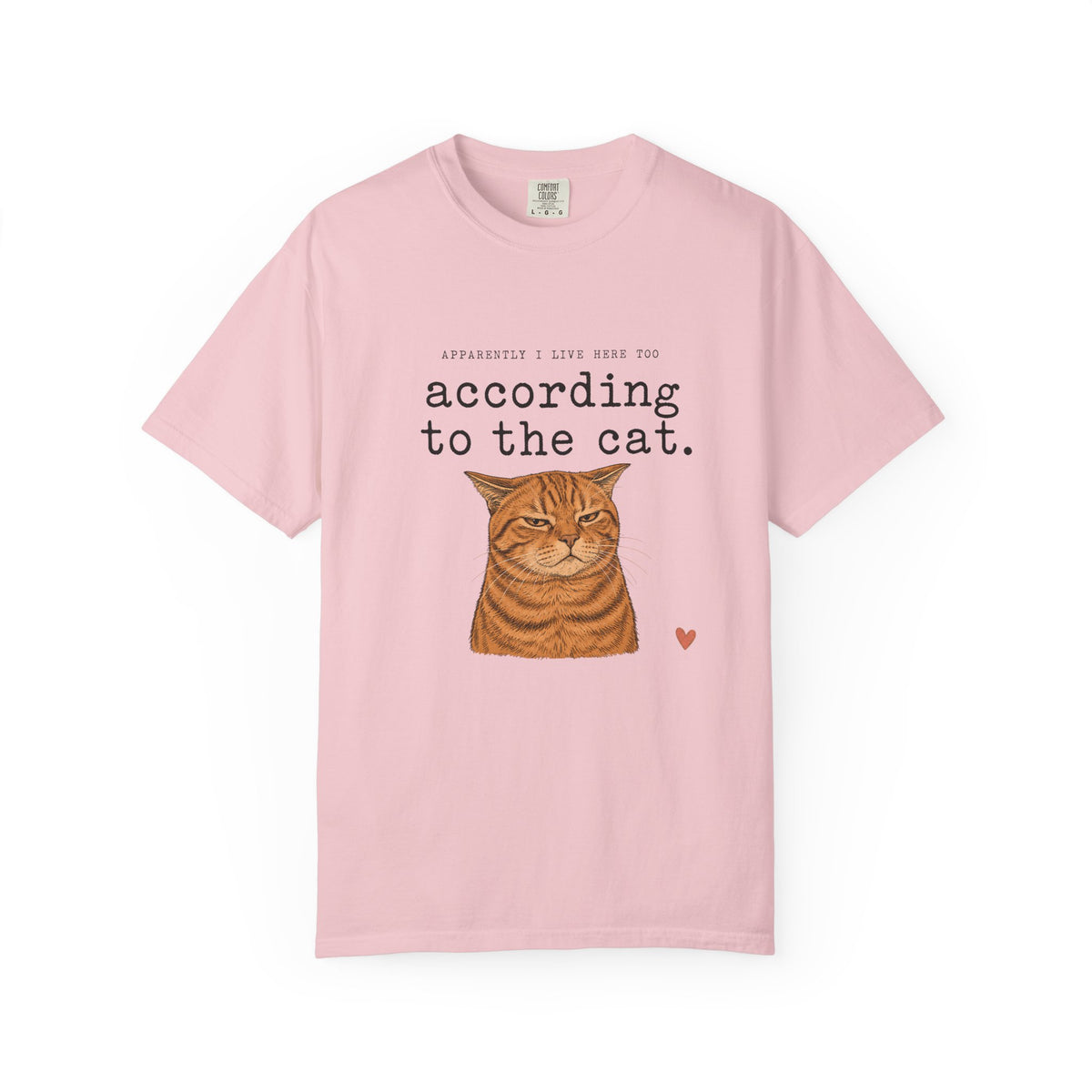 According to the Cat T-Shirt — Cute Ginger Cat Graphic Tee