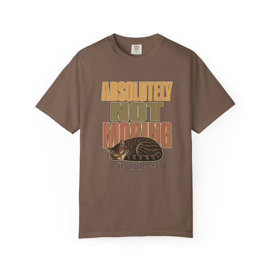 Absolutely Not Moving T-Shirt — Vintage Cat Nap Graphic Tee