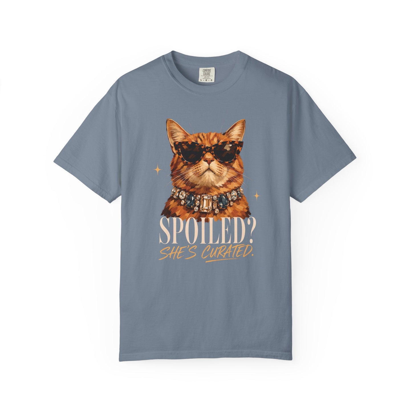 Curated Cat Tee — 'She’s Curated' Graphic T-Shirt
