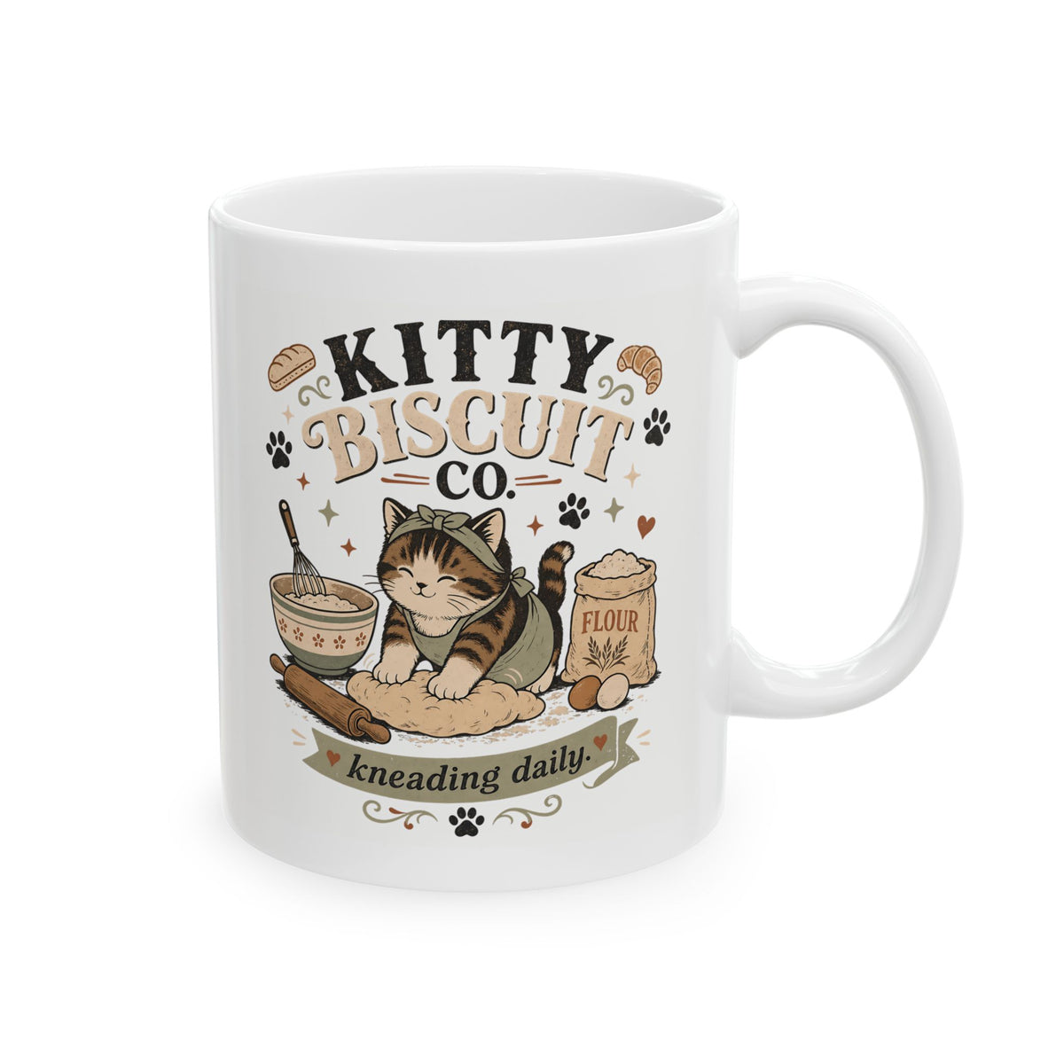 Cozy Kitty Biscuit Co. Ceramic Coffee Mug