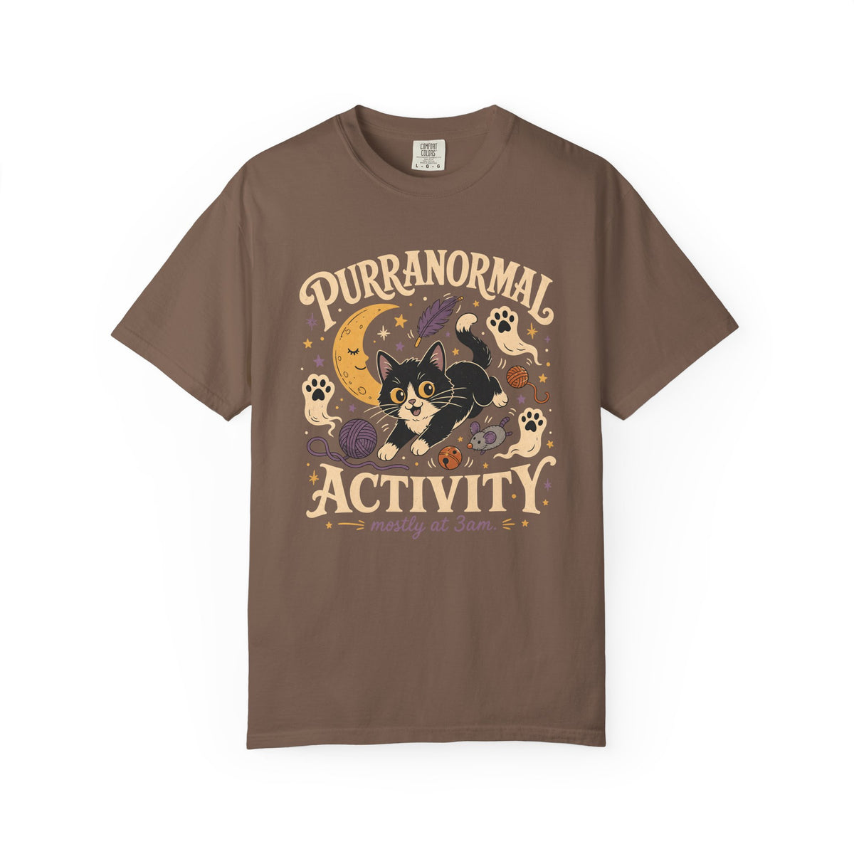 Purranormal Activity T-Shirt — Cute Halloween Cat Graphic Tee