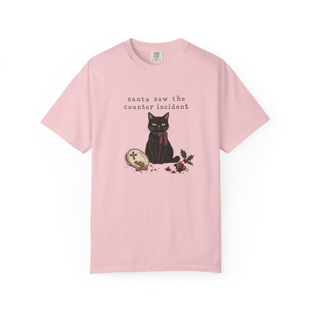 Santa Saw the Counter Incident Cat T-Shirt