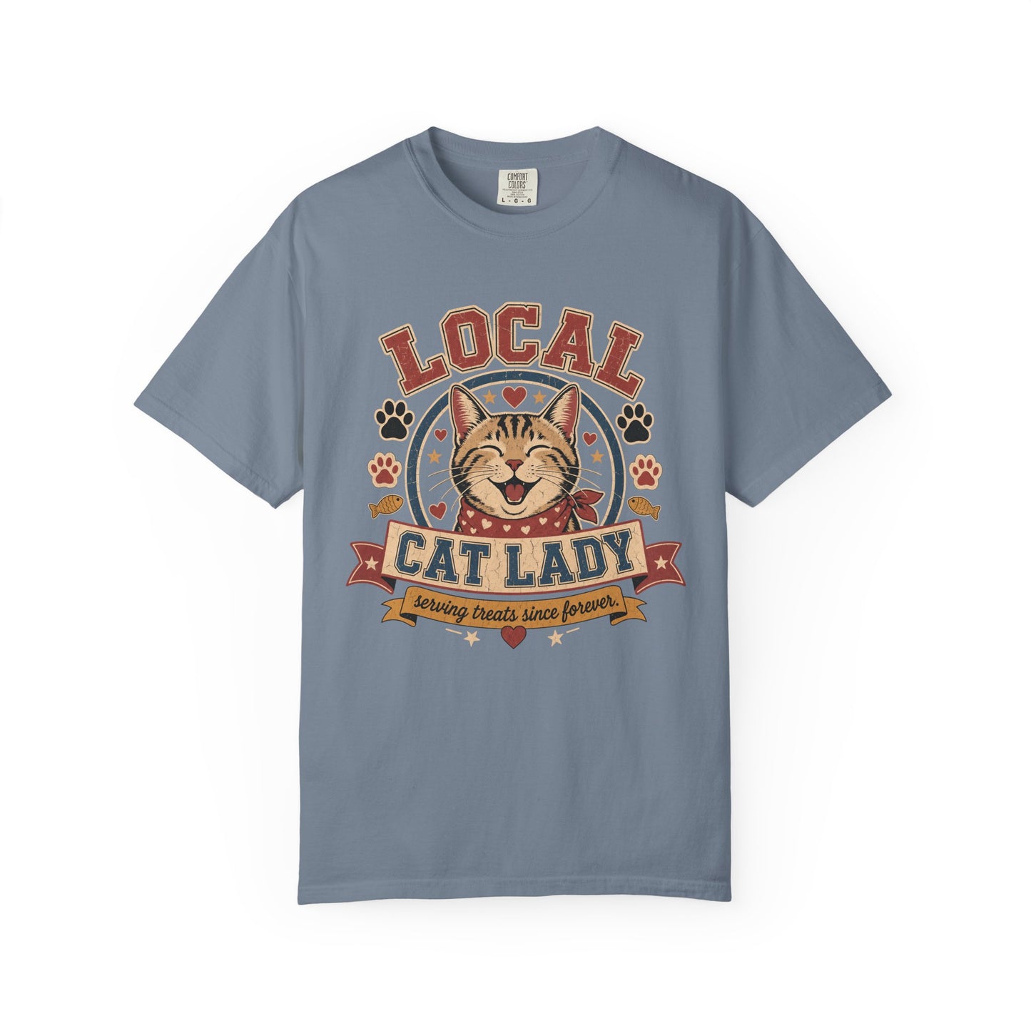 Local Cat Lady T-Shirt — Vintage Cat Rescue Tee