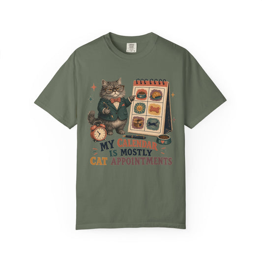Cat Appointments T-Shirt — "My Calendar Is Mostly Cat Appointments" Cat Lover Tee