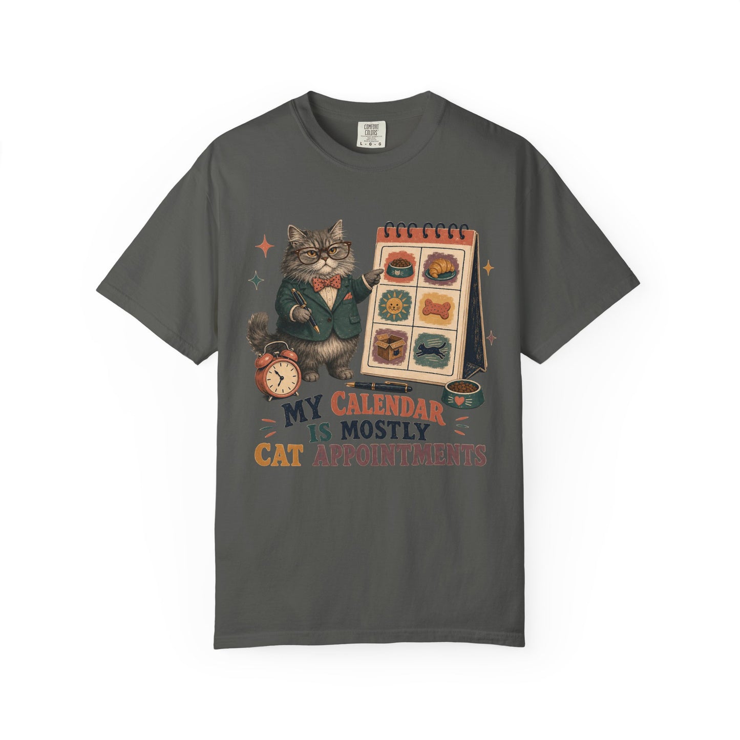 Cat Appointments T-Shirt — "My Calendar Is Mostly Cat Appointments" Cat Lover Tee