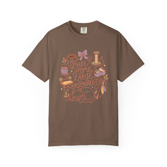 Cozy Craft Tee — "Small Home, Large Personality" Graphic T‑Shirt