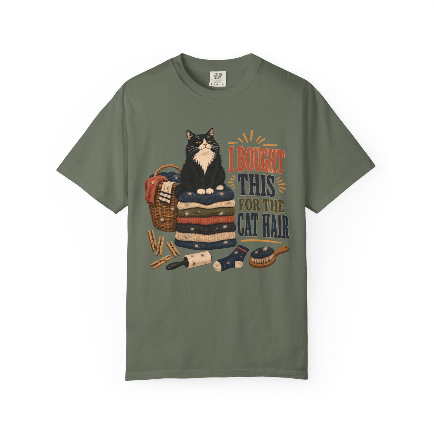 Cat Hair T-Shirt — "I Bought This for the Cat Hair" Cute Cat Lover Tee