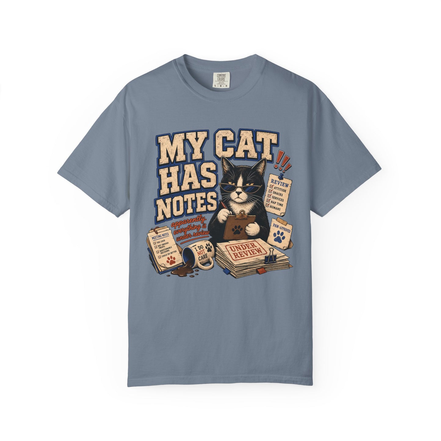 My Cat Has Notes T-Shirt — Cute Vintage Cat Musician Graphic Tee