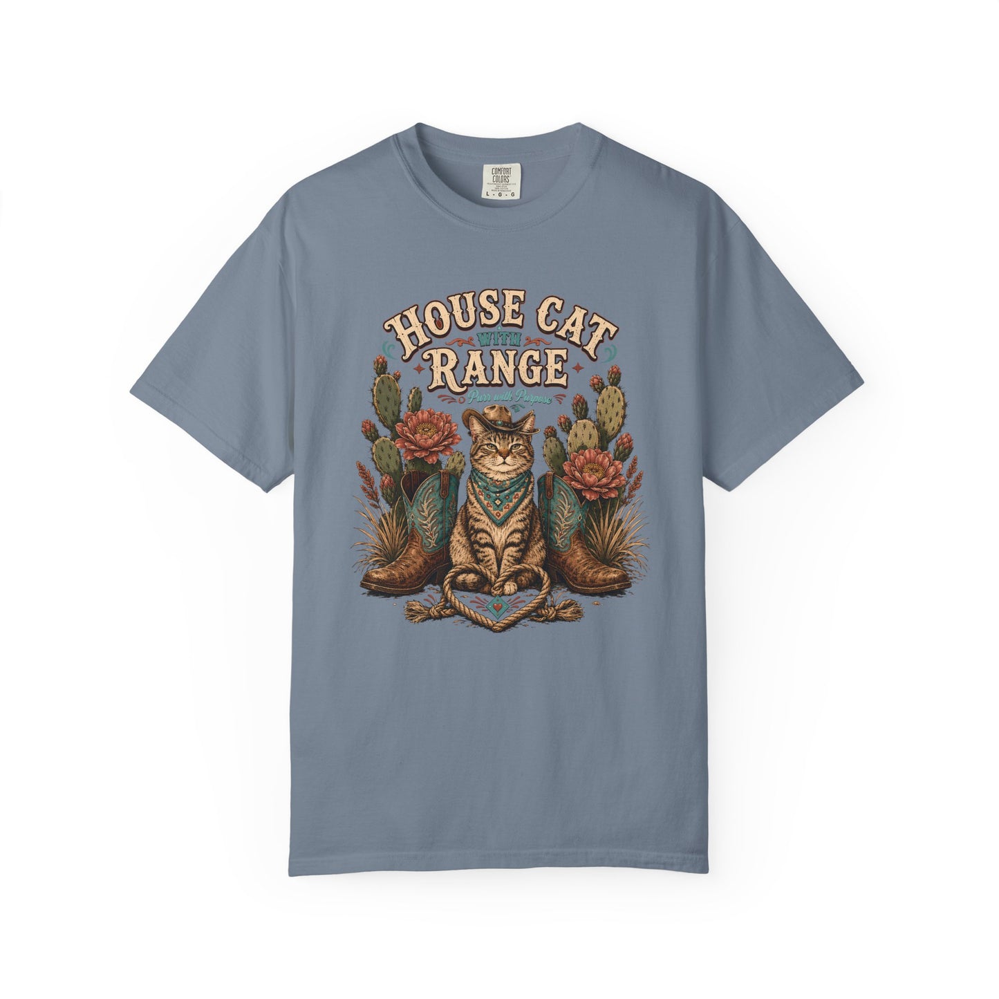 House Cat Range T-Shirt — Western Cat Graphic Tee