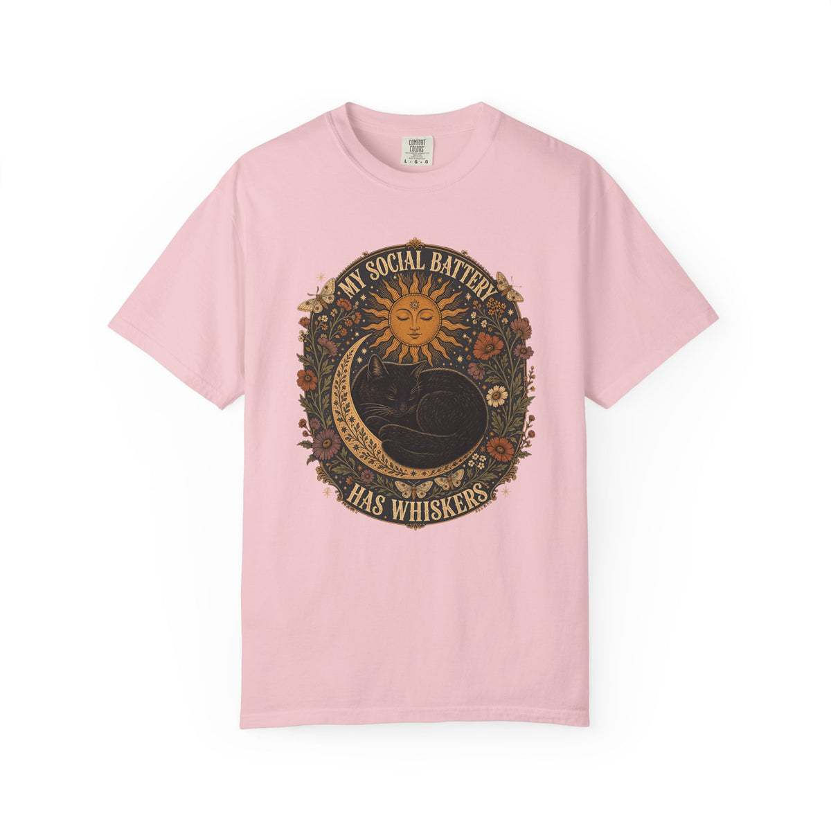 My Social Battery Has Whiskers Cat T-Shirt