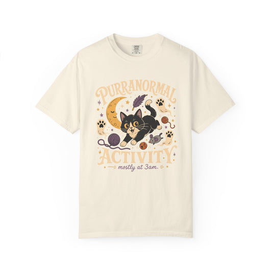 Purranormal Activity T-Shirt — Cute Halloween Cat Graphic Tee