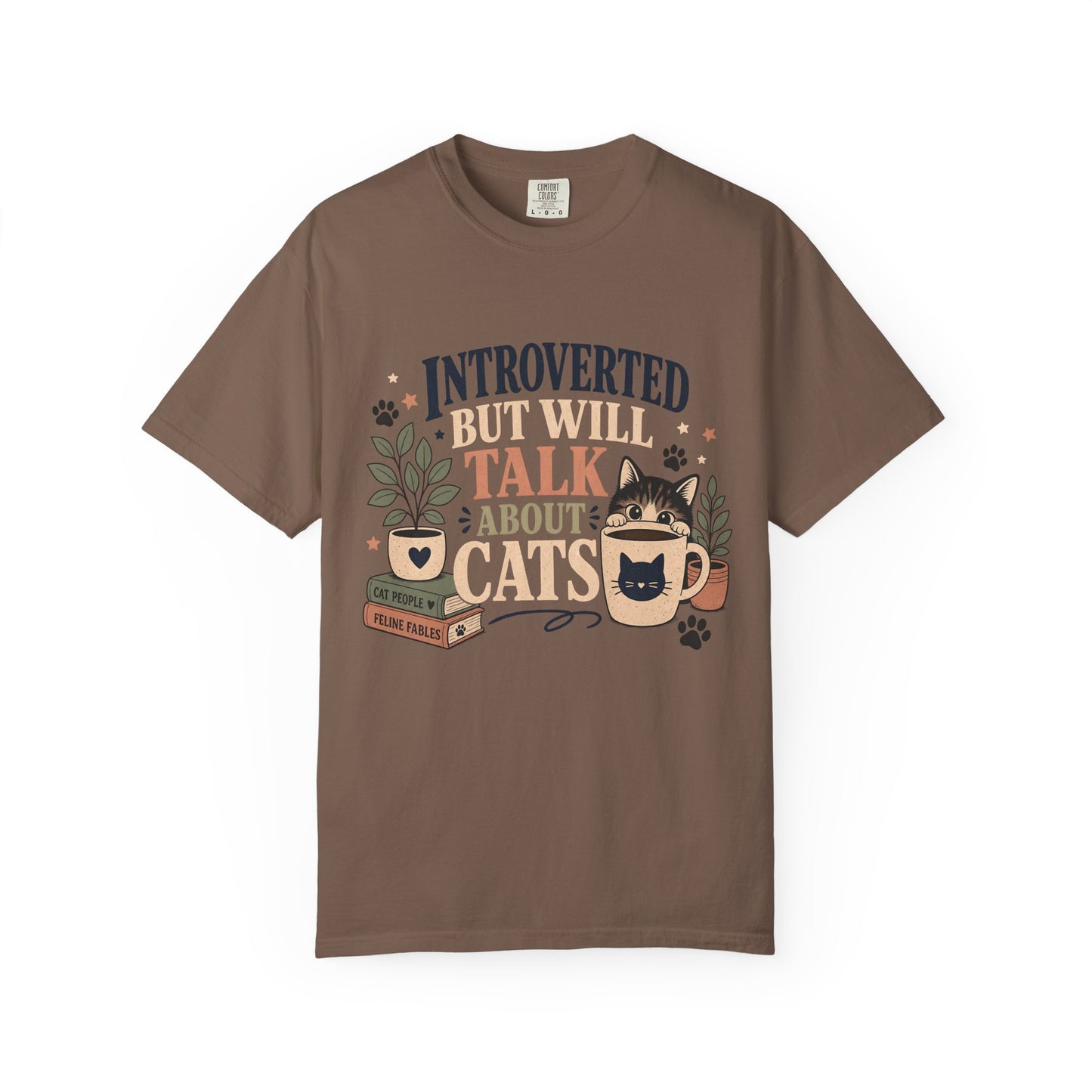 Introverted But Will Talk About Cats T-Shirt