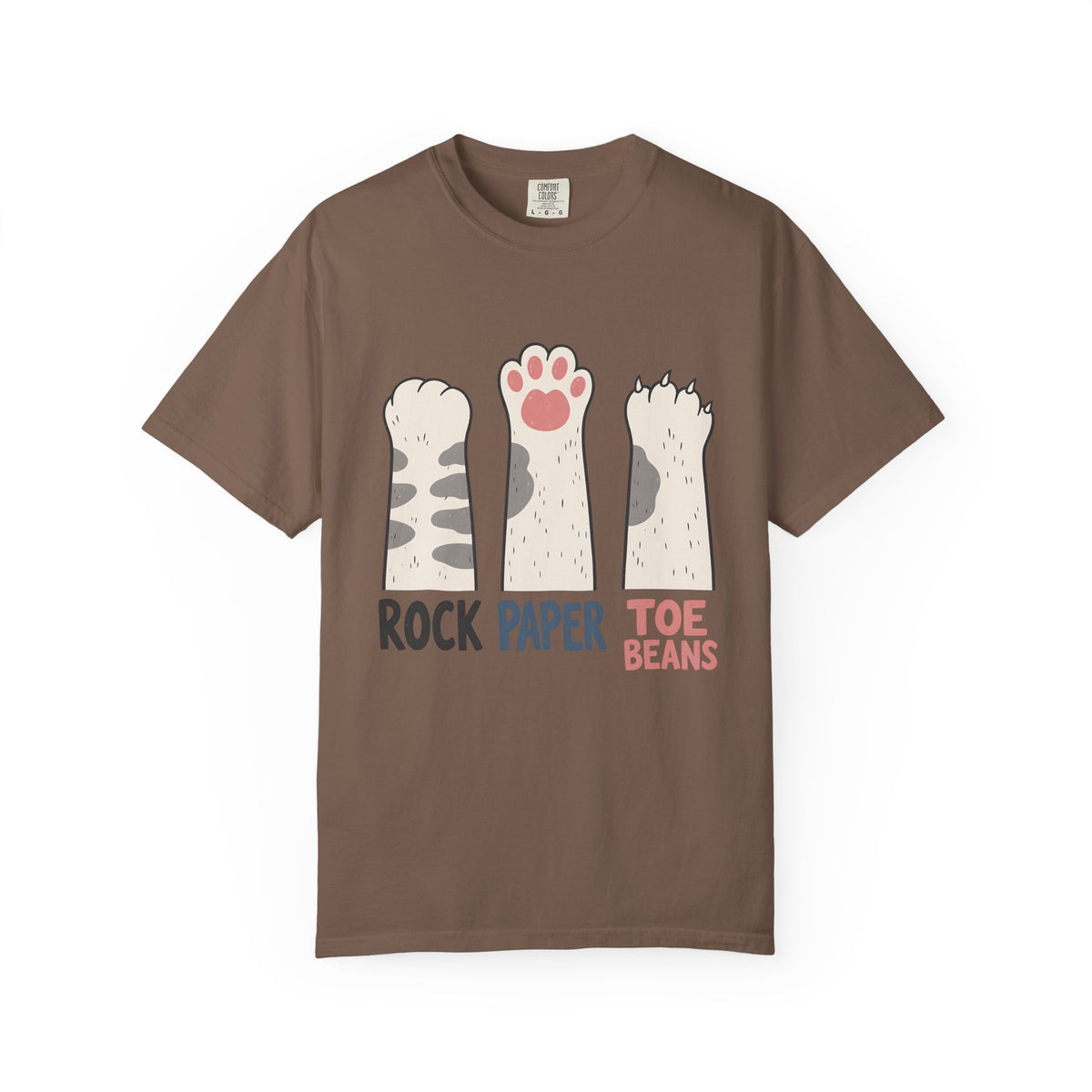 Cat 'Rock Paper Toe Beans' Graphic T-Shirt — Cute Cat Paw Humor Tee