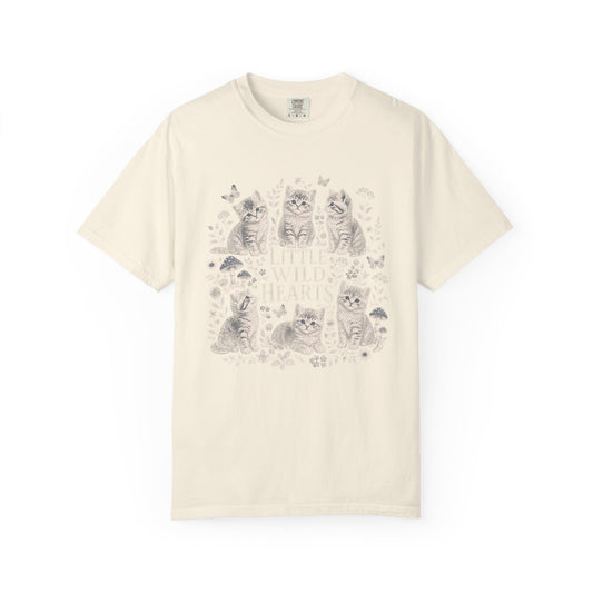 Vintage Kittens Graphic Tee – 'Little Wild Hearts' T‑Shirt
