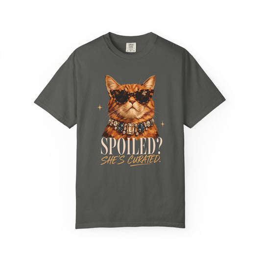 Curated Cat Tee — 'She’s Curated' Graphic T-Shirt