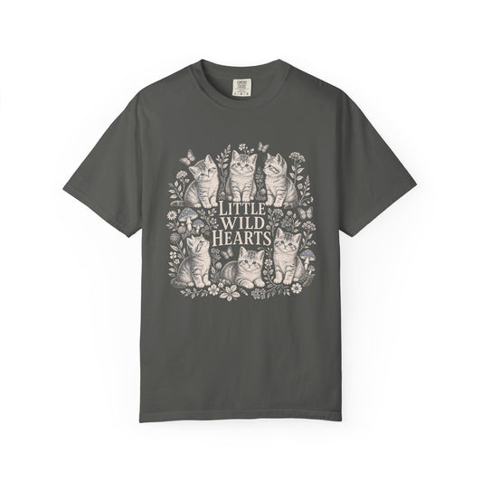 Vintage Kittens Graphic Tee – 'Little Wild Hearts' T‑Shirt