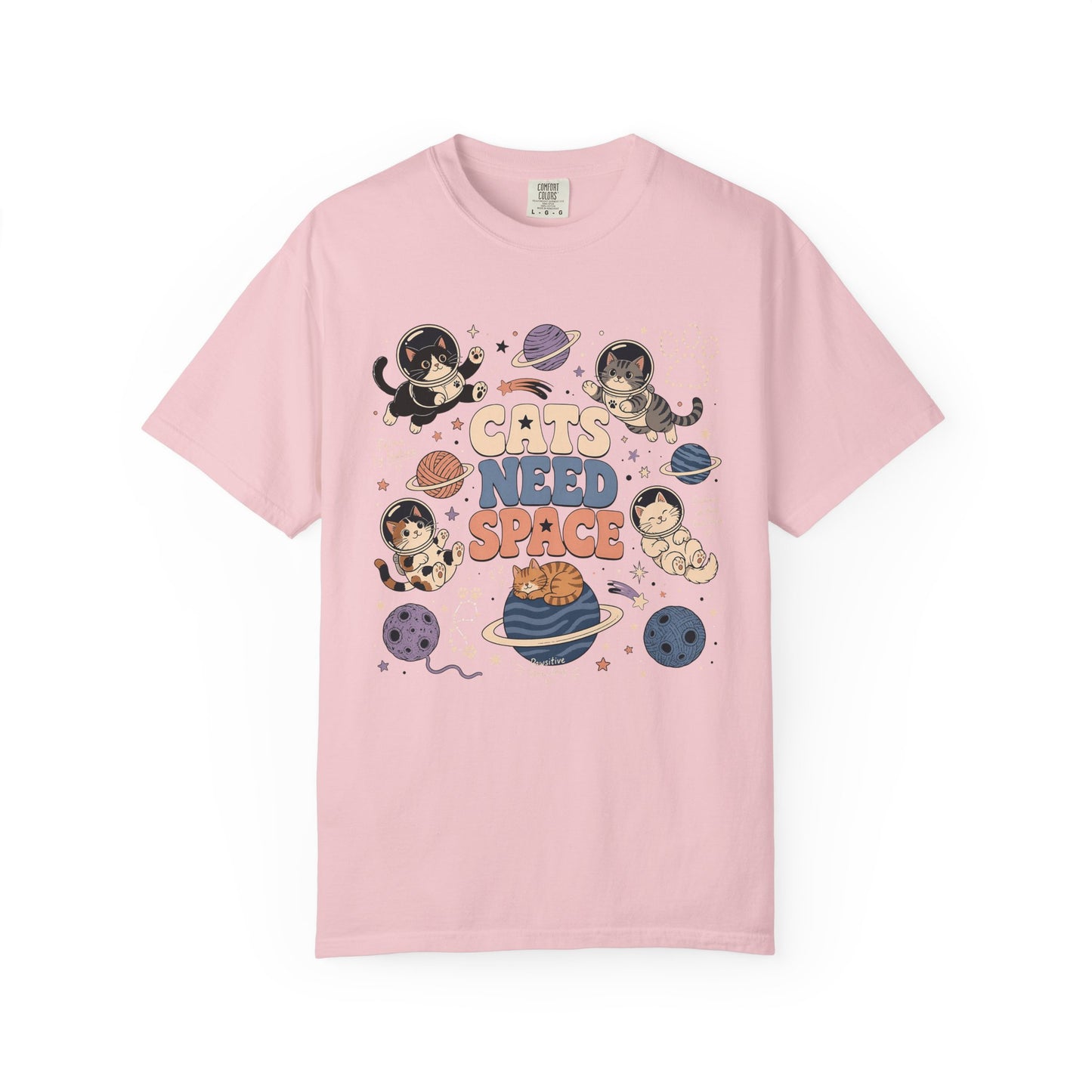 Cats Need Space T-Shirt — Cute Retro Space Cat Graphic Tee