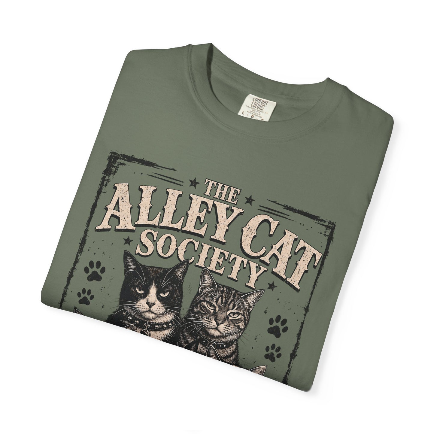 Alley Cat Society T-Shirt — Vintage 'Members Only' Cat Graphic Tee