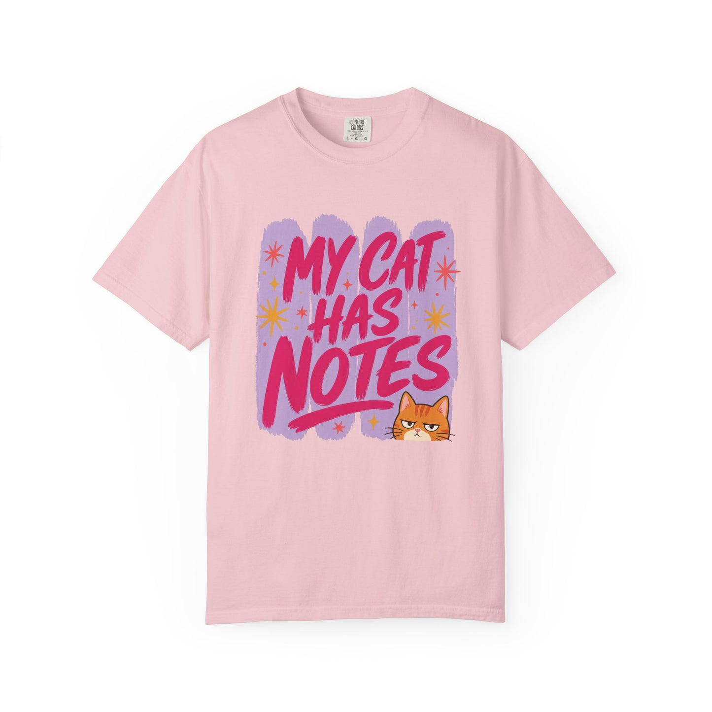 My Cat Has Notes T-Shirt — Cute Retro Cat Graphic Tee for Cat Lovers