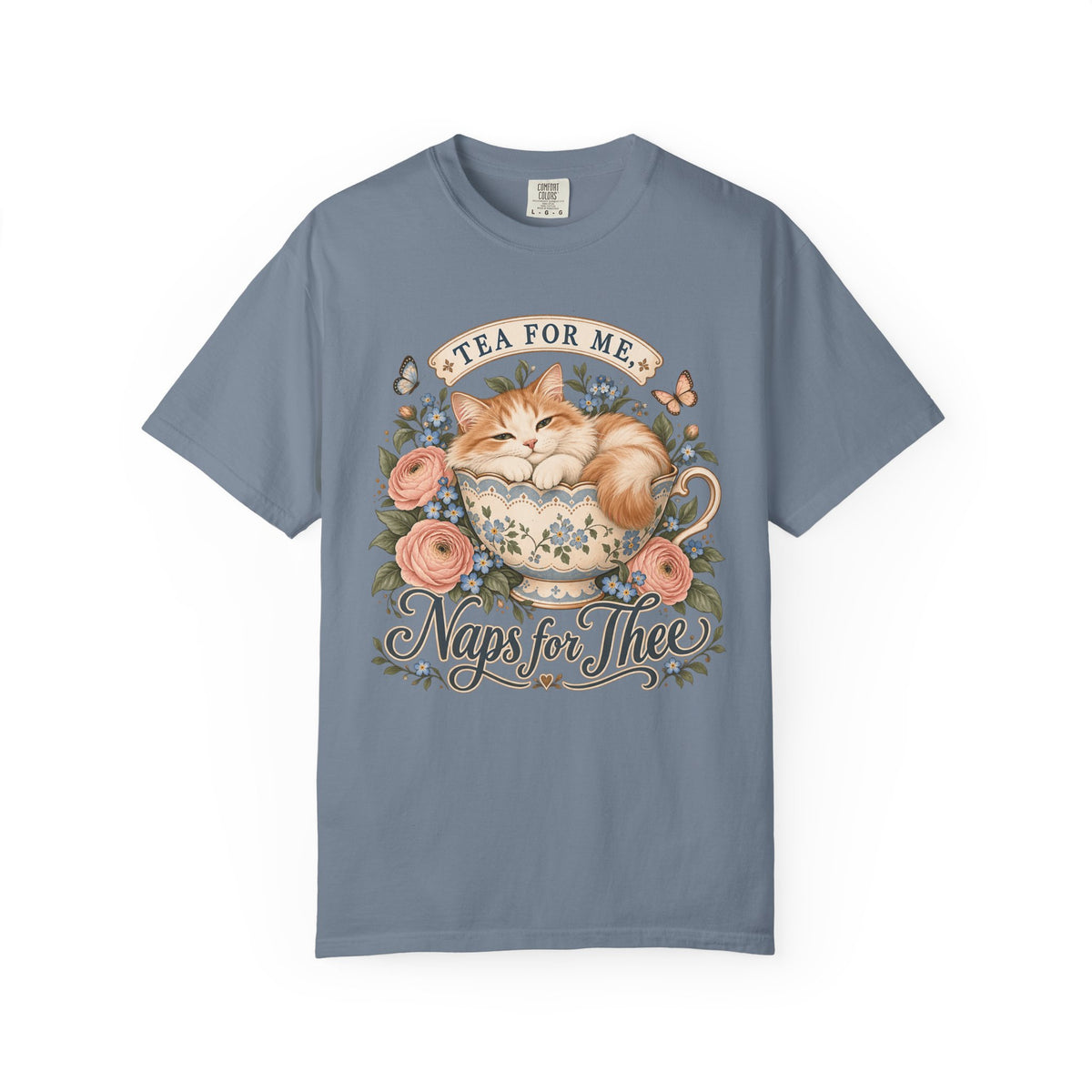 Naps for Thee Cat Tea Graphic T-Shirt