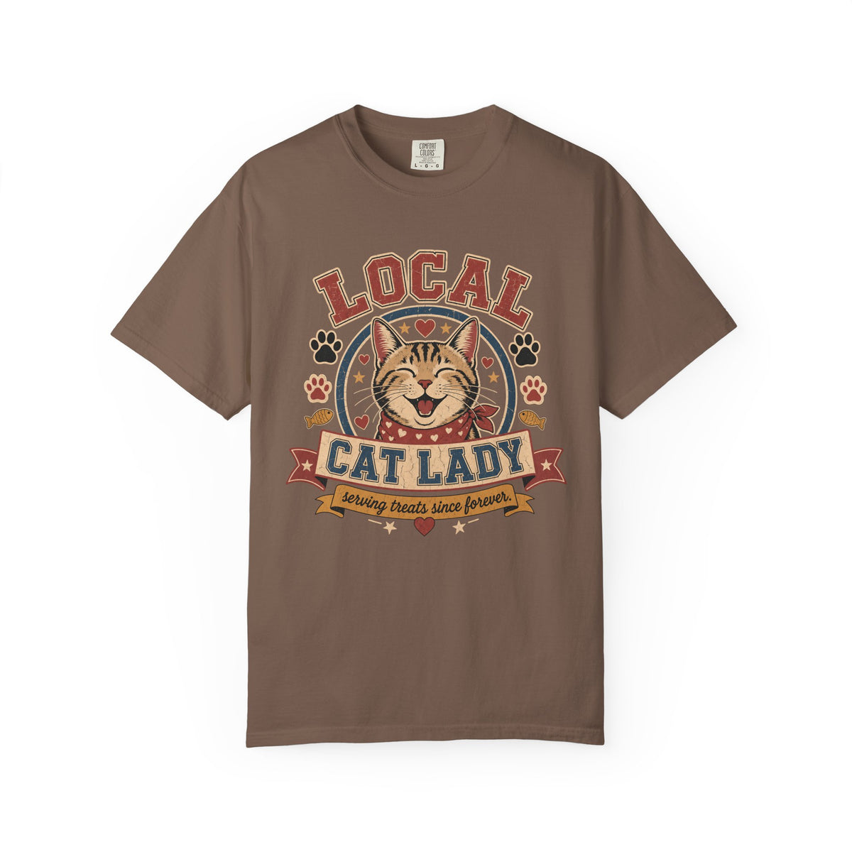 Local Cat Lady T-Shirt — Vintage Cat Rescue Tee