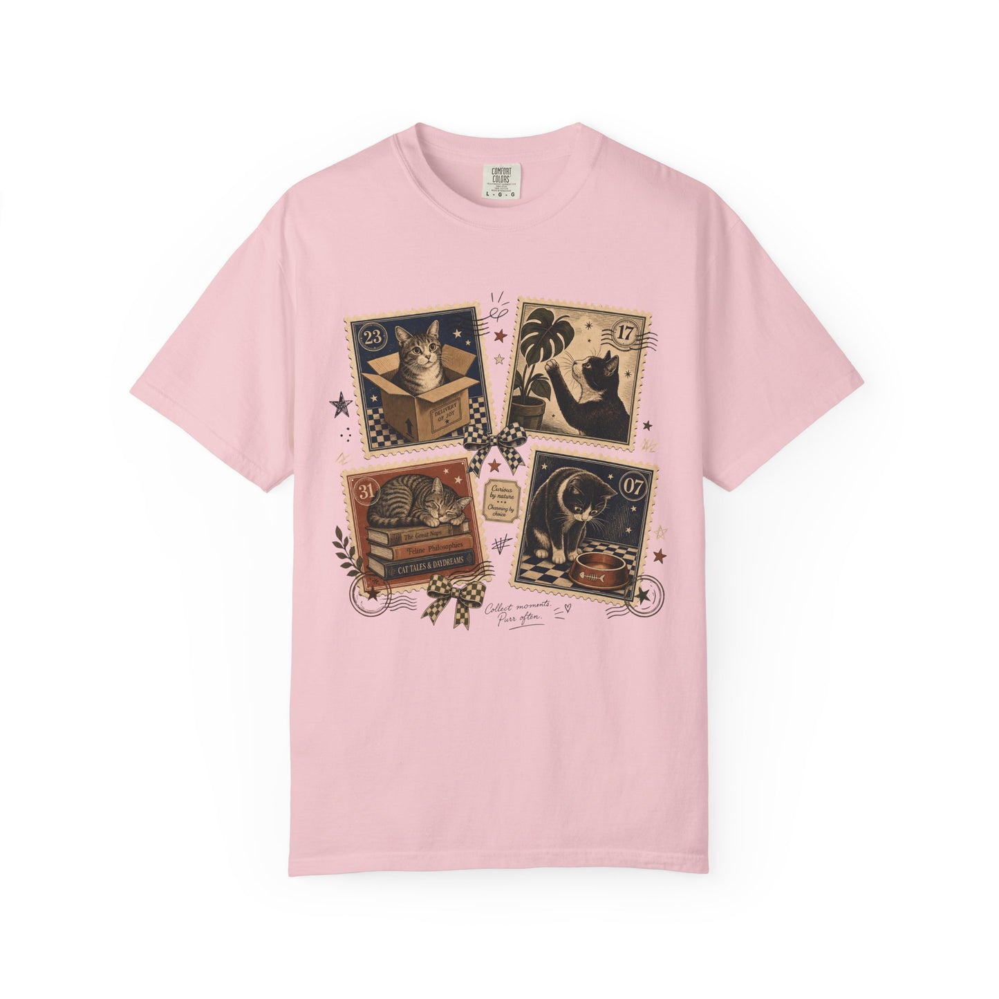 Vintage Cat Collector T-Shirt,  Curious by Nature Cat Lover Shirt
