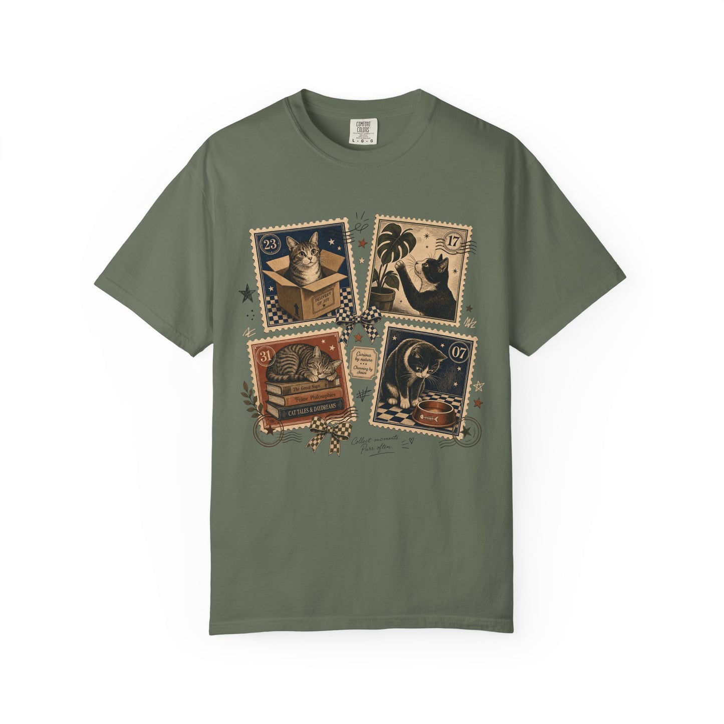Vintage Cat Collector T-Shirt,  Curious by Nature Cat Lover Shirt