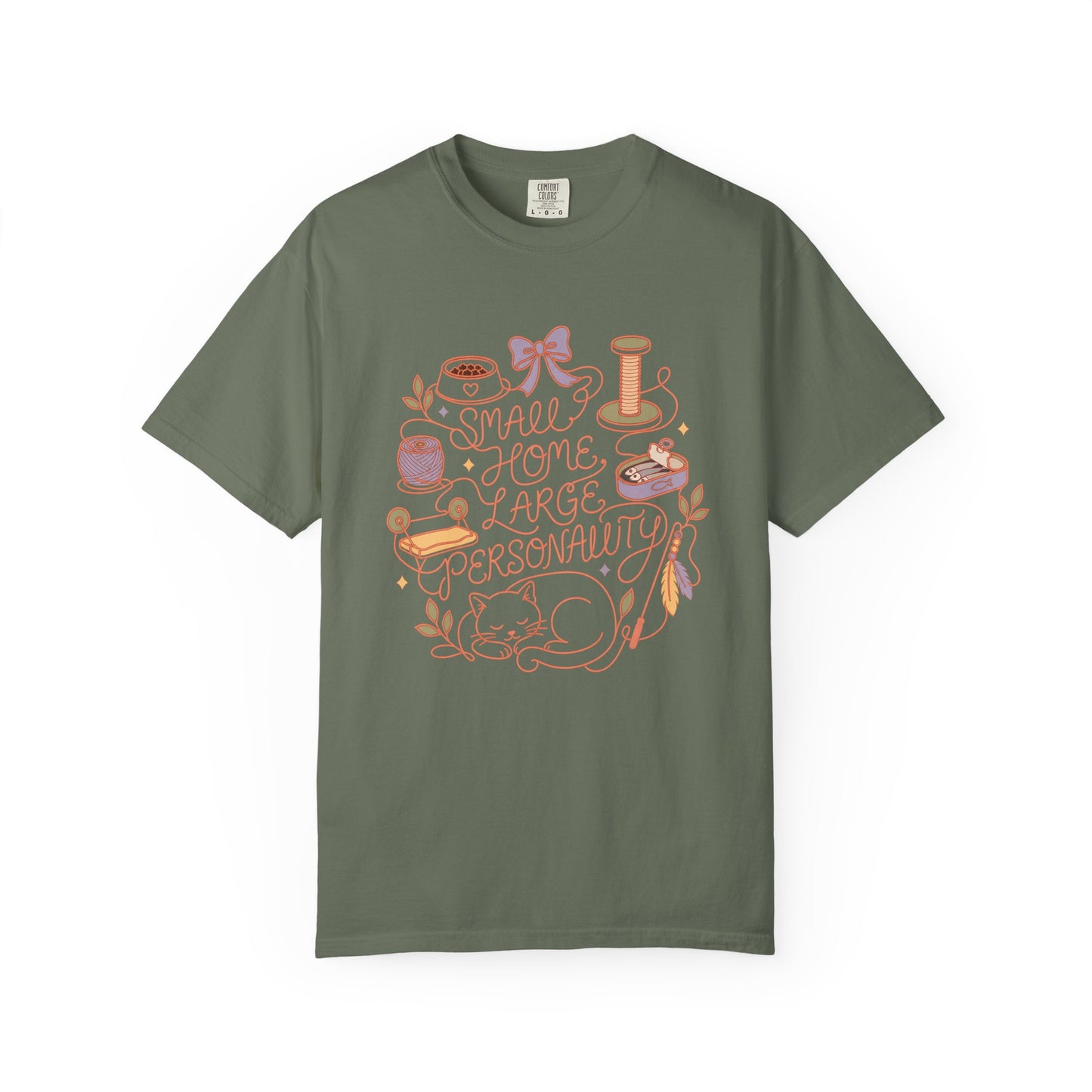 Cozy Craft Tee — "Small Home, Large Personality" Graphic T‑Shirt