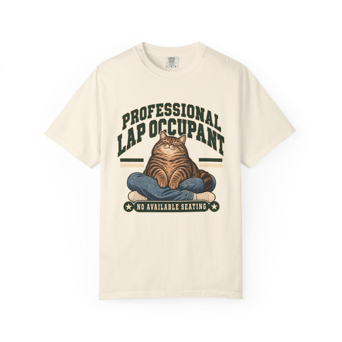 Professional Lap Occupant Cat T-Shirt — Funny Pet Lover Tee