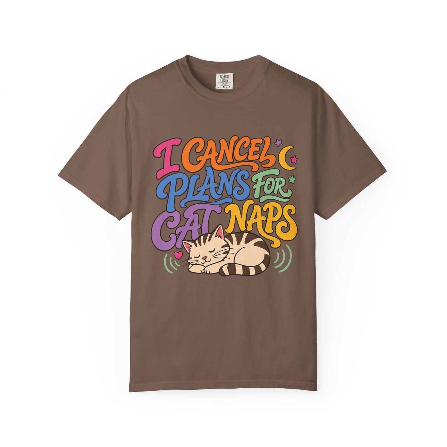 Cat Nap T-Shirt — “I Cancel Plans for Cat Naps” Cute Retro Graphic Tee