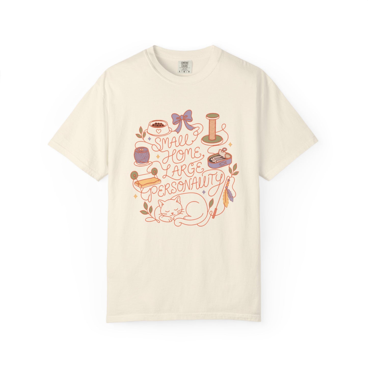 Cozy Craft Tee — "Small Home, Large Personality" Graphic T‑Shirt