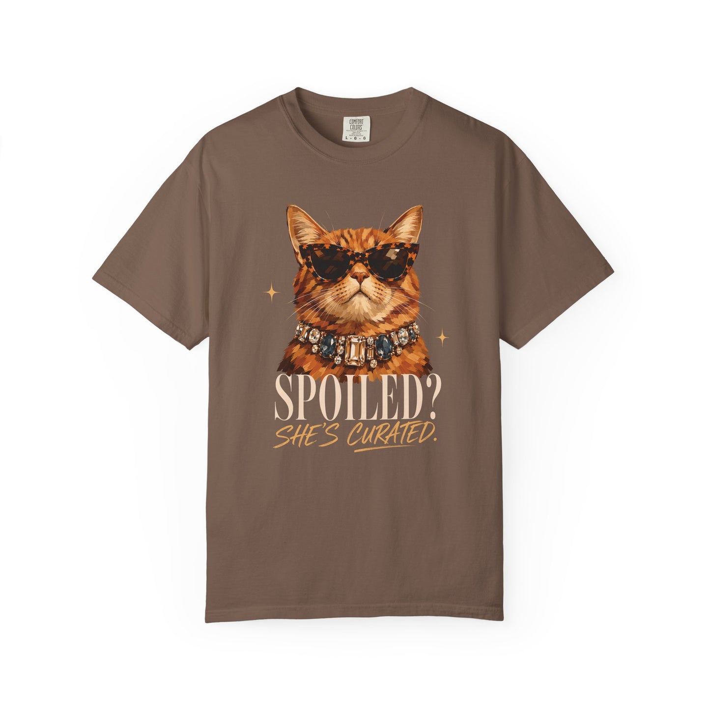Curated Cat Tee — 'She’s Curated' Graphic T-Shirt