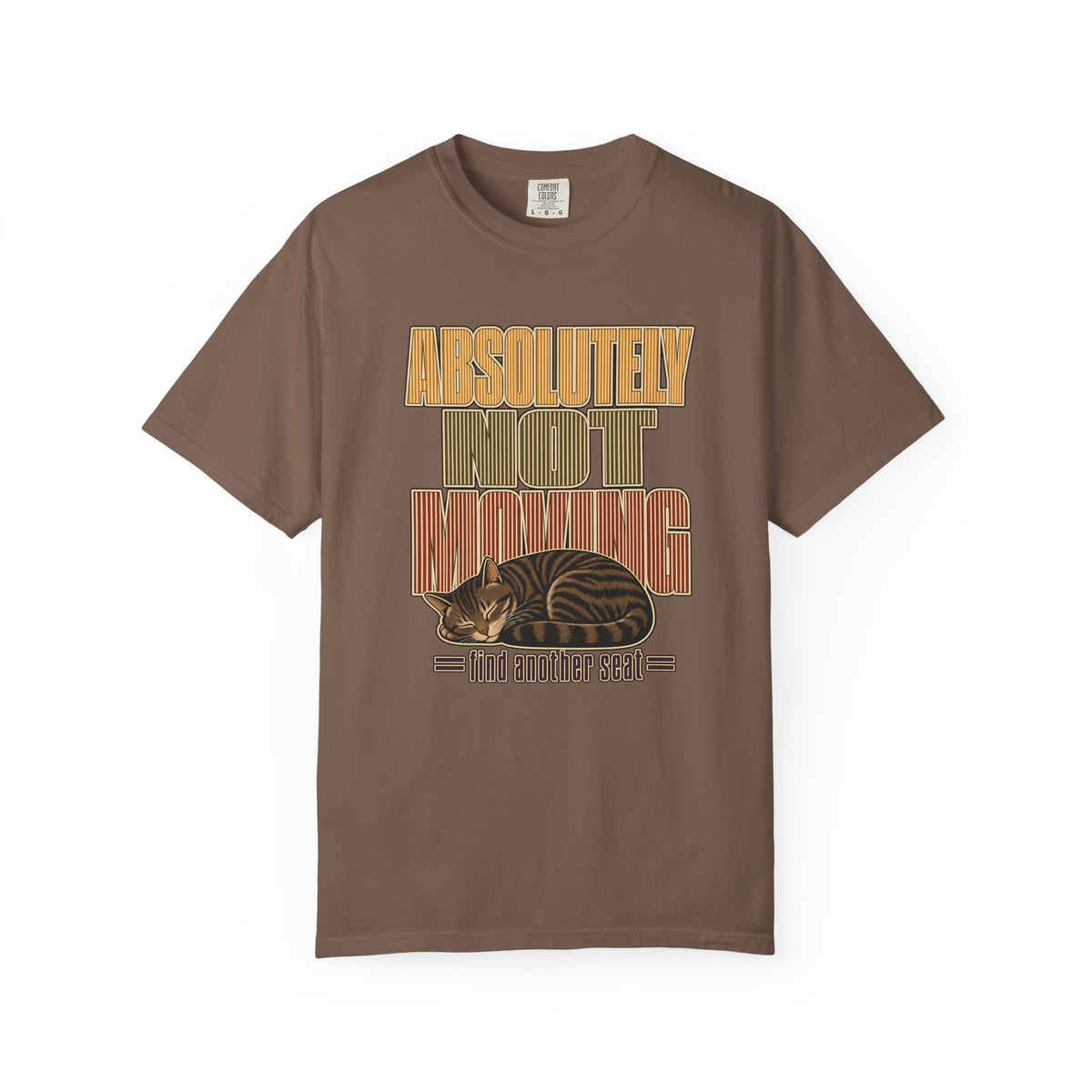 Absolutely Not Moving T-Shirt — Vintage Cat Nap Graphic Tee