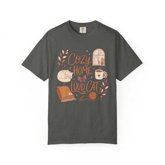 Cozy Home, Loud Cat T-Shirt