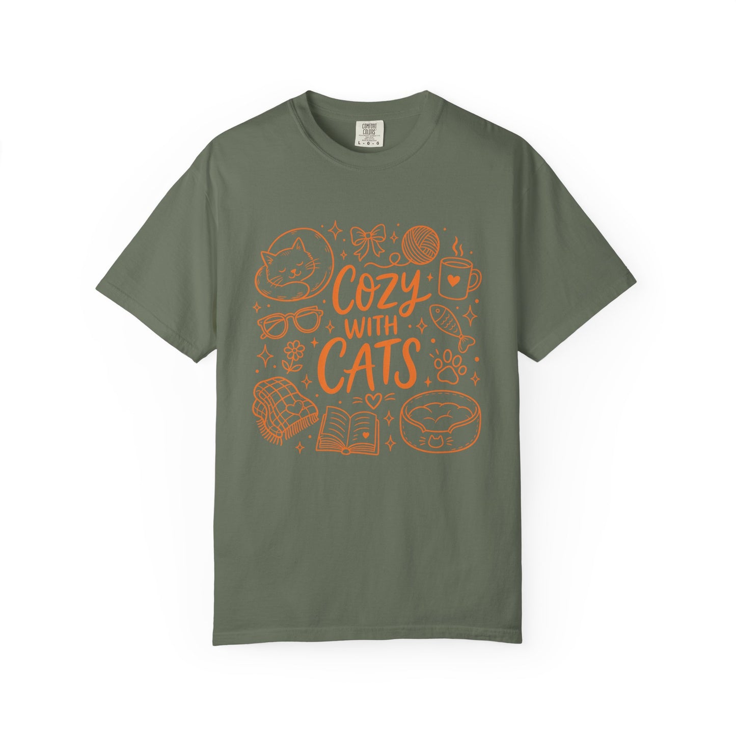 Cozy With Cats T-Shirt — Cute Cat Lover Graphic Tee