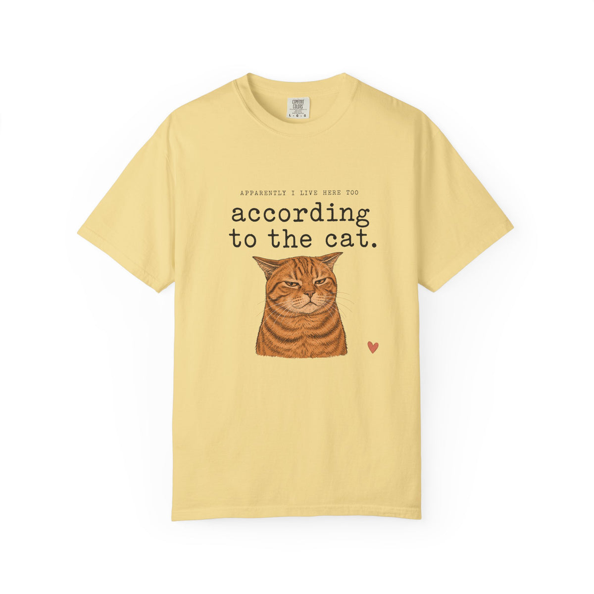 According to the Cat T-Shirt — Cute Ginger Cat Graphic Tee