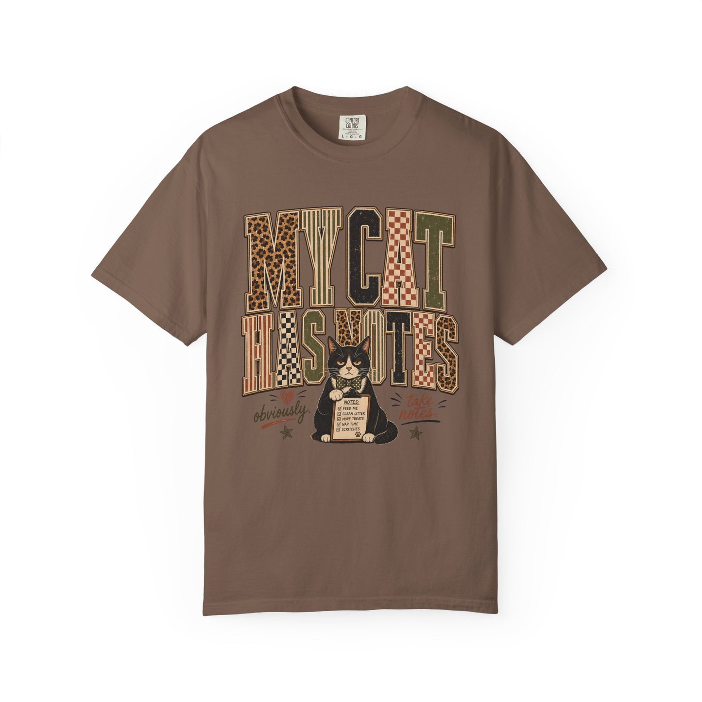 My Cat Has Notes T-Shirt — Vintage Cat Graphic Tee