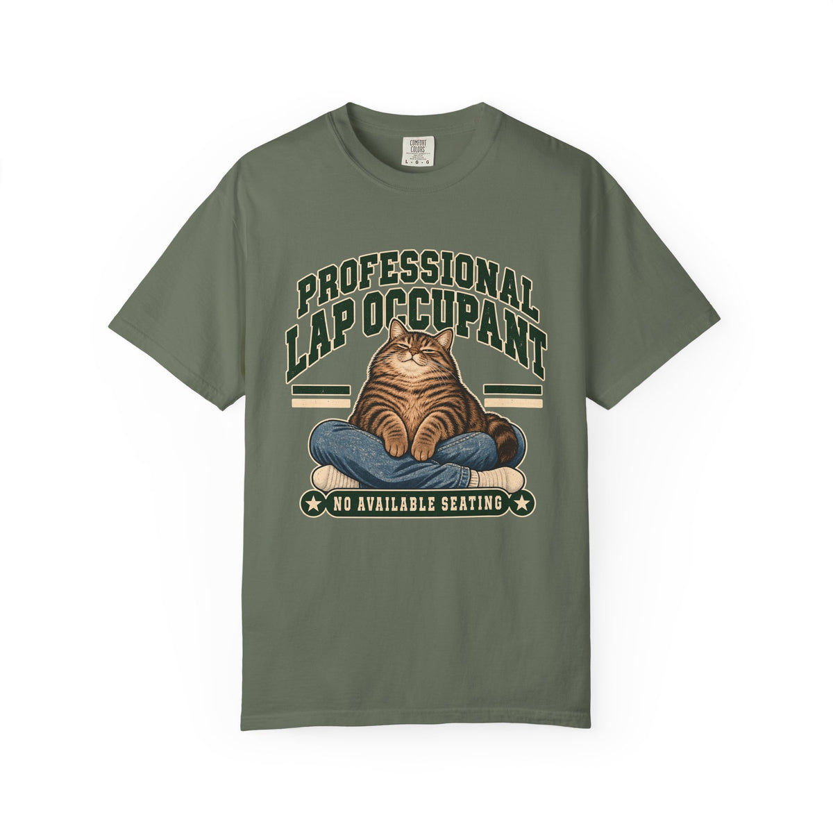 Professional Lap Occupant Cat T-Shirt — Funny Pet Lover Tee