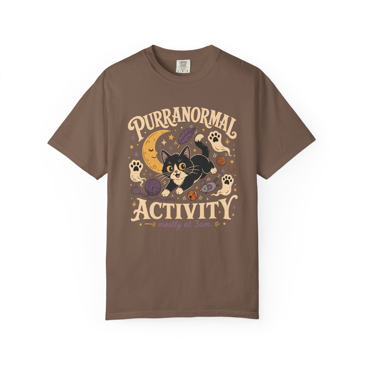 Purranormal Activity T-Shirt — Cute Halloween Cat Graphic Tee