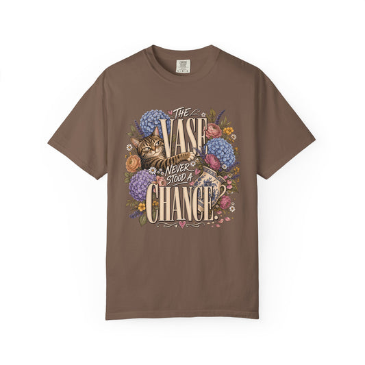 Vintage Floral 'The Vase Never Stood a Chance' T-Shirt