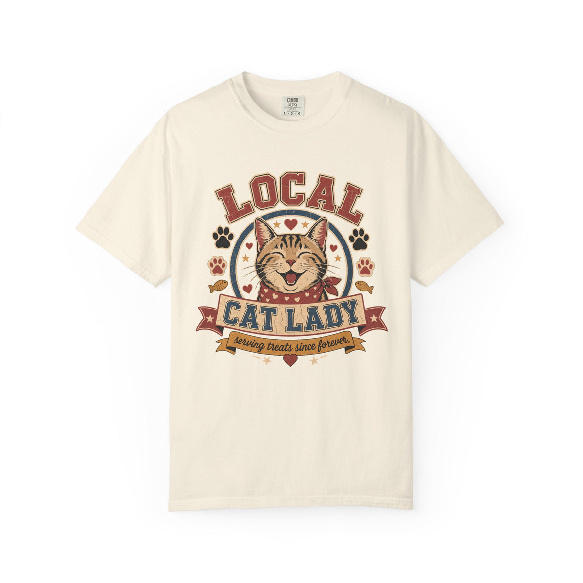 Local Cat Lady T-Shirt — Vintage Cat Rescue Tee