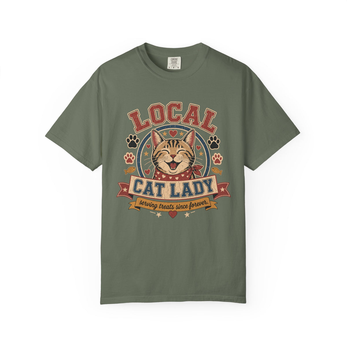 Local Cat Lady T-Shirt — Vintage Cat Rescue Tee