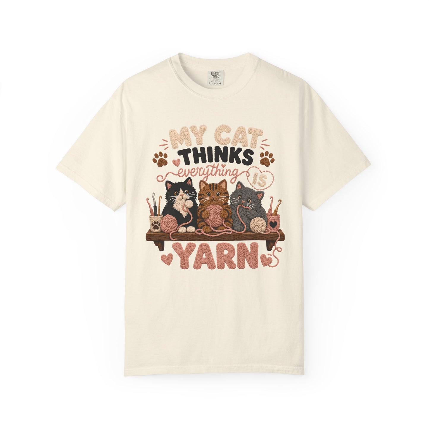 My Cat Thinks Everything Is Yarn T-Shirt