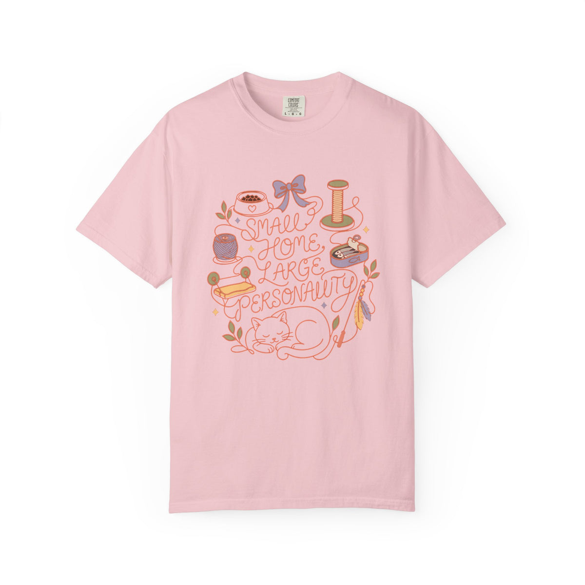 Cozy Craft Tee — "Small Home, Large Personality" Graphic T‑Shirt