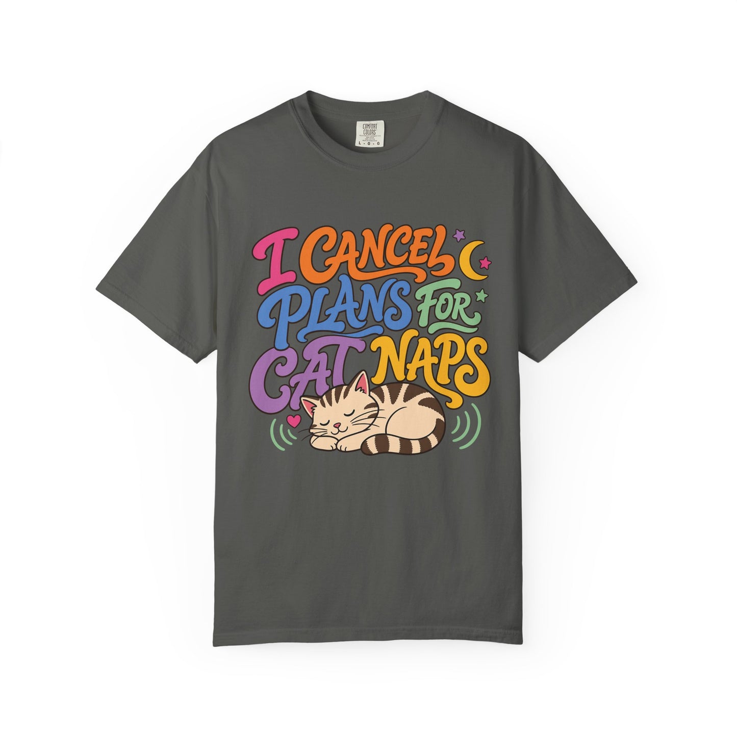 Cat Nap T-Shirt — “I Cancel Plans for Cat Naps” Cute Retro Graphic Tee