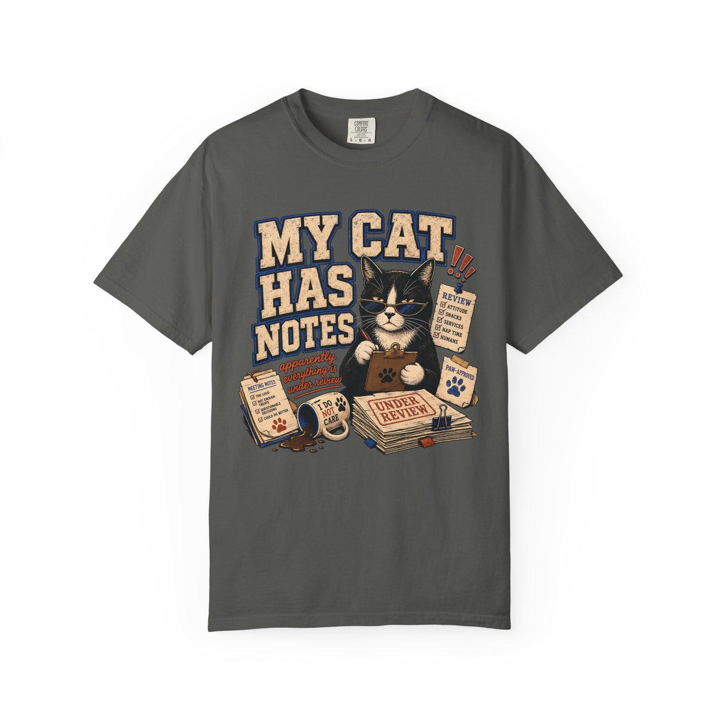 My Cat Has Notes T-Shirt — Cute Vintage Cat Musician Graphic Tee