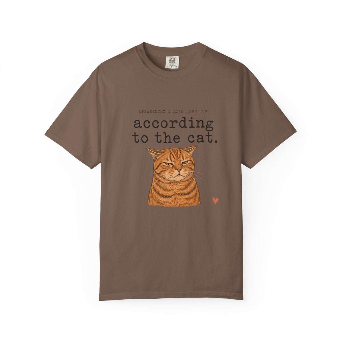 According to the Cat T-Shirt — Cute Ginger Cat Graphic Tee