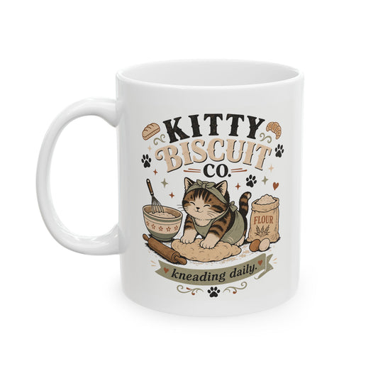 Cozy Kitty Biscuit Co. Ceramic Coffee Mug