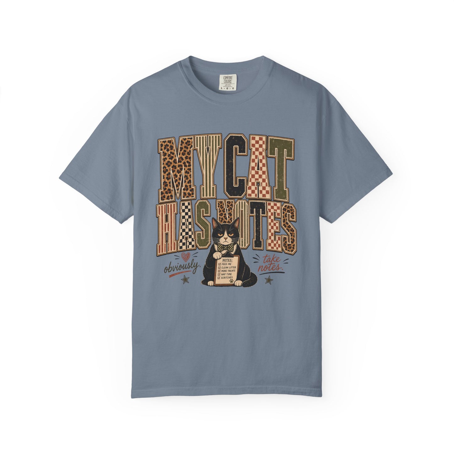 My Cat Has Notes T-Shirt — Vintage Cat Graphic Tee