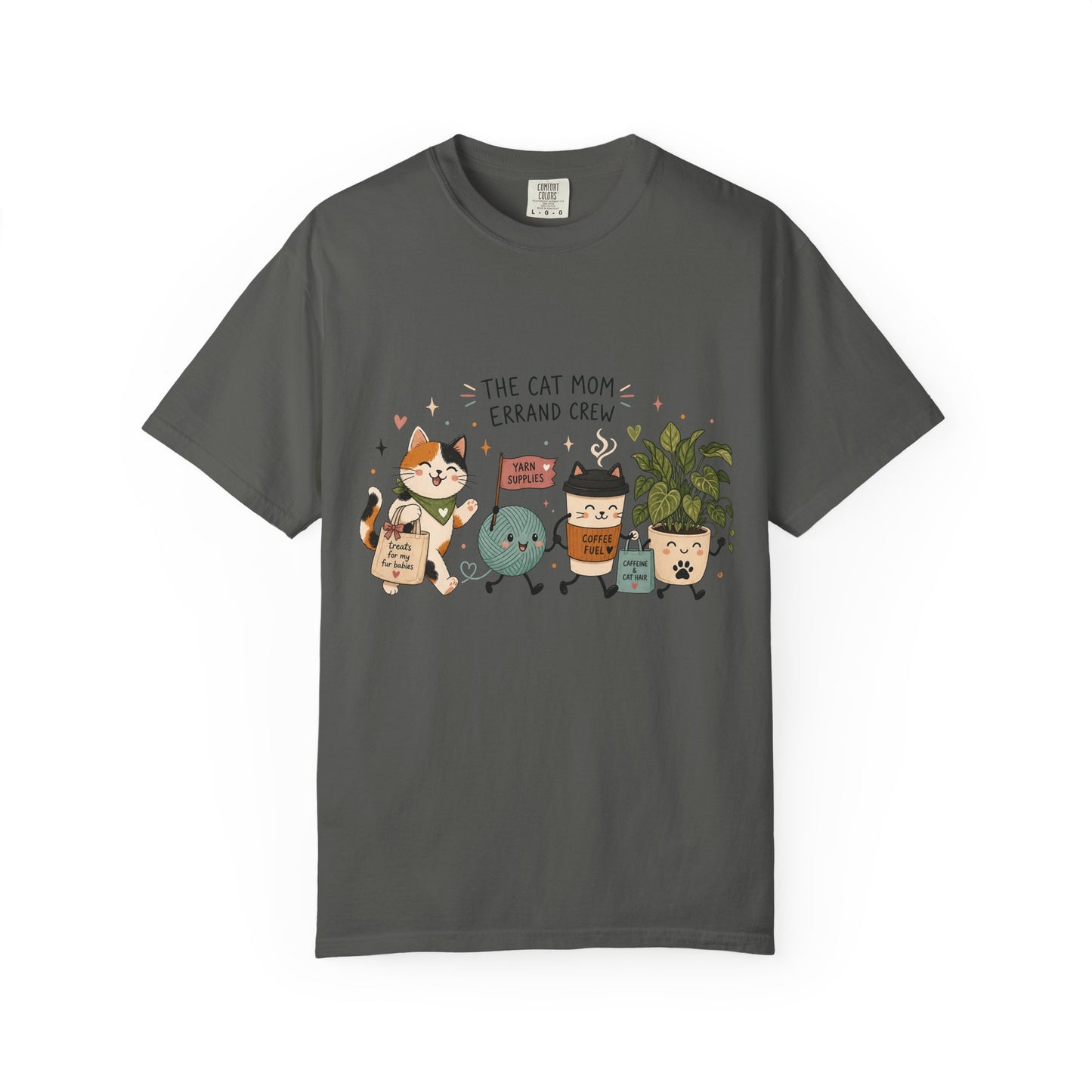 Cat Mom Errand Crew T-Shirt